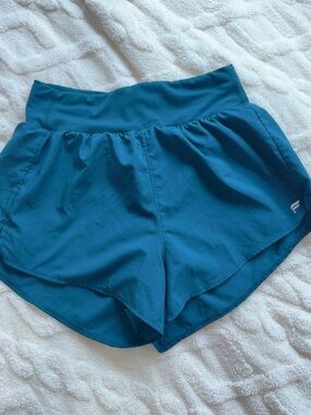 Fabletics Teal Athletic Run Shorts - Performance Women's Shorts